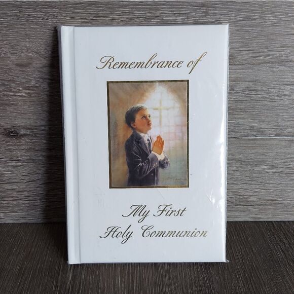 Remembrance of My First Holy Communion Padded Hard Cover Book - Picture 1 of 7